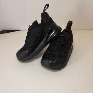 Nike Air Max 270 TD Triple Black Toddlers Baby Size 8C Running Shoes DD1646-001